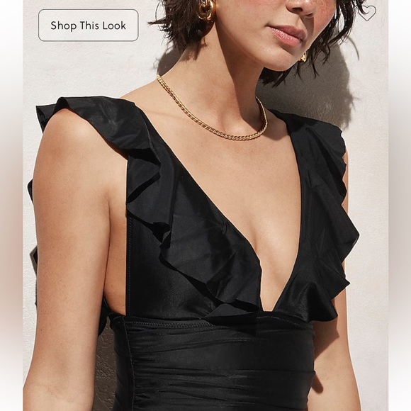 NWT J. Crew Flamingo Pink Ruffle Plunge Lined Ruched Side Padded Cup Swimsuit - Picture 11 of 15